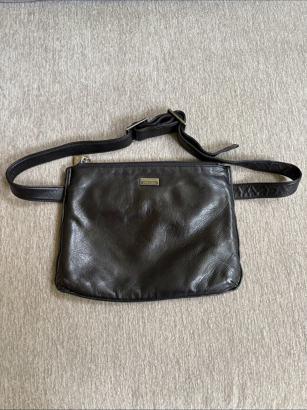 Perlina leather belt bag